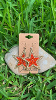 Orange Gem Stars Gold