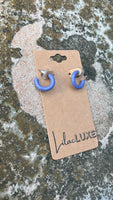 Periwinkle Small Hoops