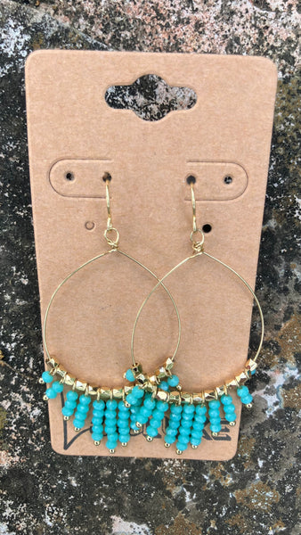 Turquoise Bead Loops