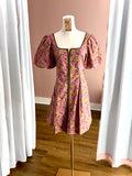 Haven Dusty Pink & Mustard Floral Dress