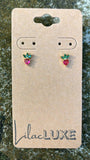 Strawberry Gem Studs