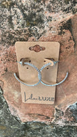 Clear Gem Hoops