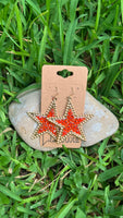 Orange Gem Stars Gold