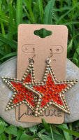 Orange Gem Stars Gold