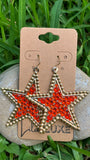 Orange Gem Stars Gold