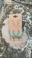 Turquoise Cross Loops