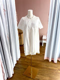 Tori Lace Appliqué Off White Dress