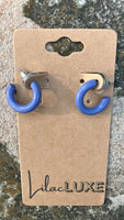 Periwinkle Small Hoops