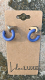 Periwinkle Small Hoops