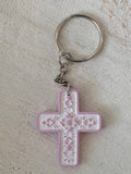 Lilac China Cross Keychain