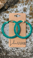 Green Goddess Hoops