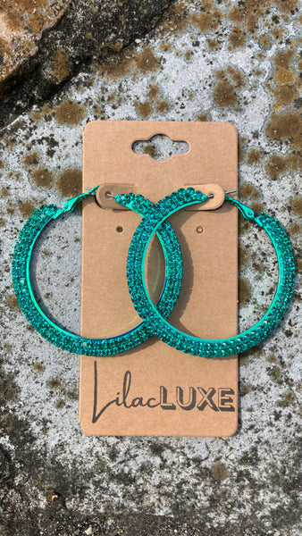 Green Goddess Hoops