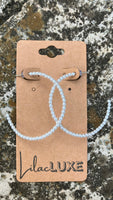 Baby Pearl Hoops Medium
