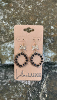 Black Bead Bows