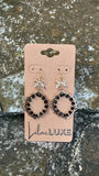 Black Bead Bows