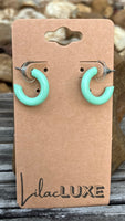 Mint Small Hoops