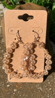 Tan Floral Loops