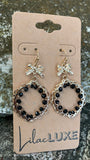 Black Bead Bows