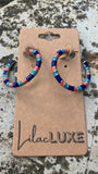 Rainbow Fish Hoops