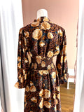 Yellow Rose Leopard Dress