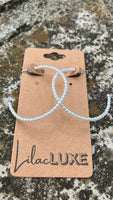 Baby Pearl Hoops Medium