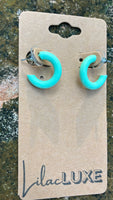 Mint Small Hoops