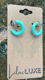 Mint Small Hoops