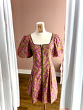 Haven Dusty Pink & Mustard Floral Dress
