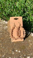 Tan Floral Loops