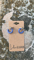 Periwinkle Small Hoops