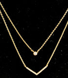 Dainty Glamour Duo Necklace