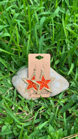 Orange Gem Stars Gold
