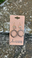 Grey Bead Bows