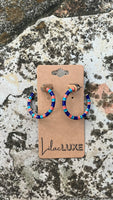 Rainbow Fish Hoops