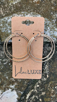 Delcy Double Hoops