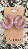 Pastel Pink Hoops