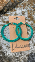 Green Goddess Hoops