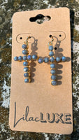 Faceted Pewter Crosses
