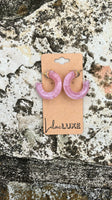 Pastel Pink Hoops