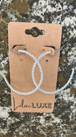 Baby Pearl Hoops Medium