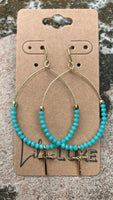 Turquoise Cross Loops