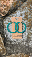 Green Goddess Hoops