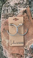 Clear Gem Hoops