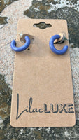 Periwinkle Small Hoops