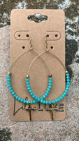 Turquoise Cross Loops