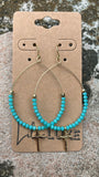 Turquoise Cross Loops