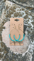 Turquoise Cross Loops