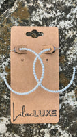 Baby Pearl Hoops Medium