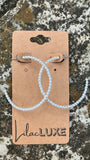 Baby Pearl Hoops Medium