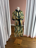 Lily Hunter Green Floral Pattern Dress